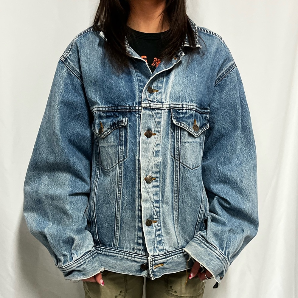 Vintage Classic Blue Denim Jacket Denver Hayes